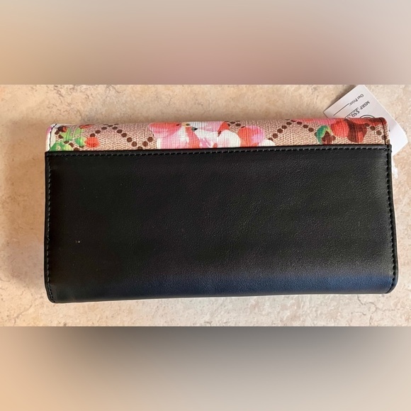 AR New York Painted Billfold Wallet Brand New w Tags Floral Compartments Gift - Picture 14 of 17